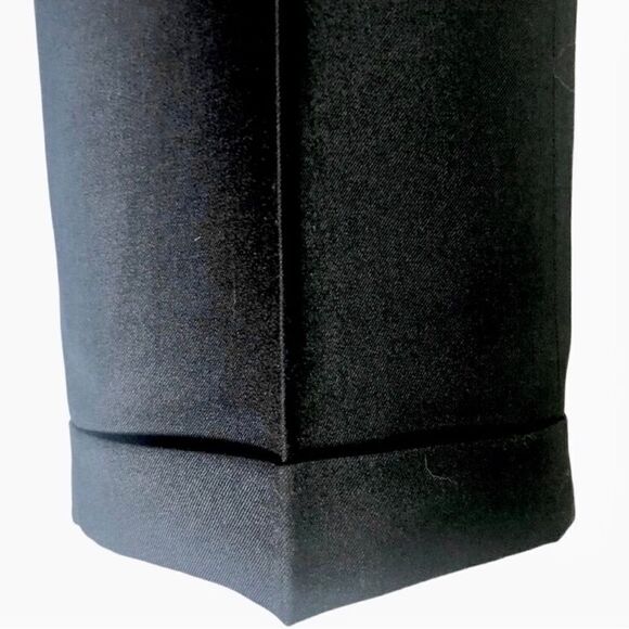 Stafford Ease Men’s Vintage Pleated Black Dress Pants Poly/Wool Blend Size 36/34 - Picture 4 of 9